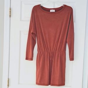 Everly pumpkin color soft dress.  Size S.